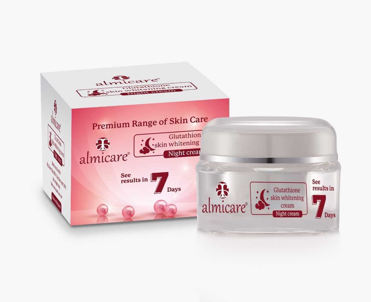 almicare glutathione skin whitening night cream 30 gm Astralis Labs