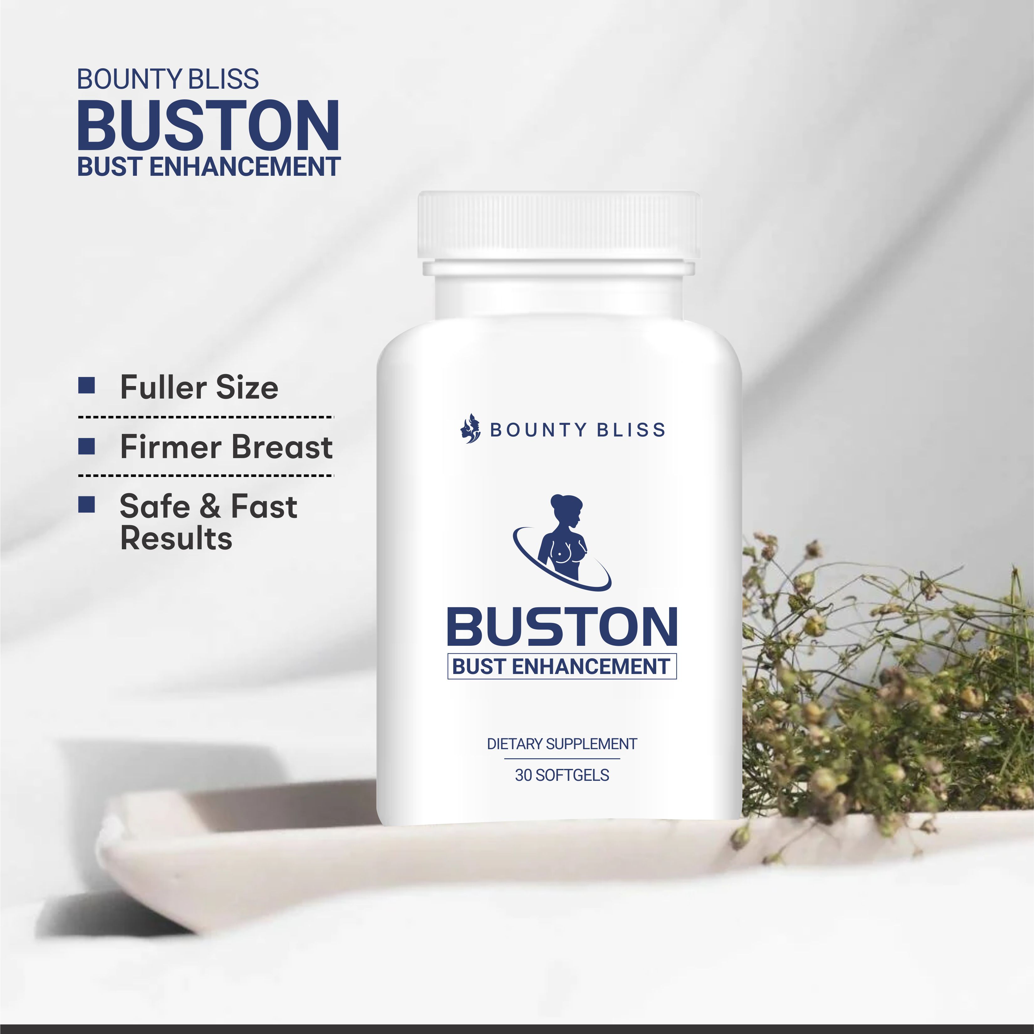 Bounty Bliss BUSTON Breast Enlargment capsule 30 Softgel