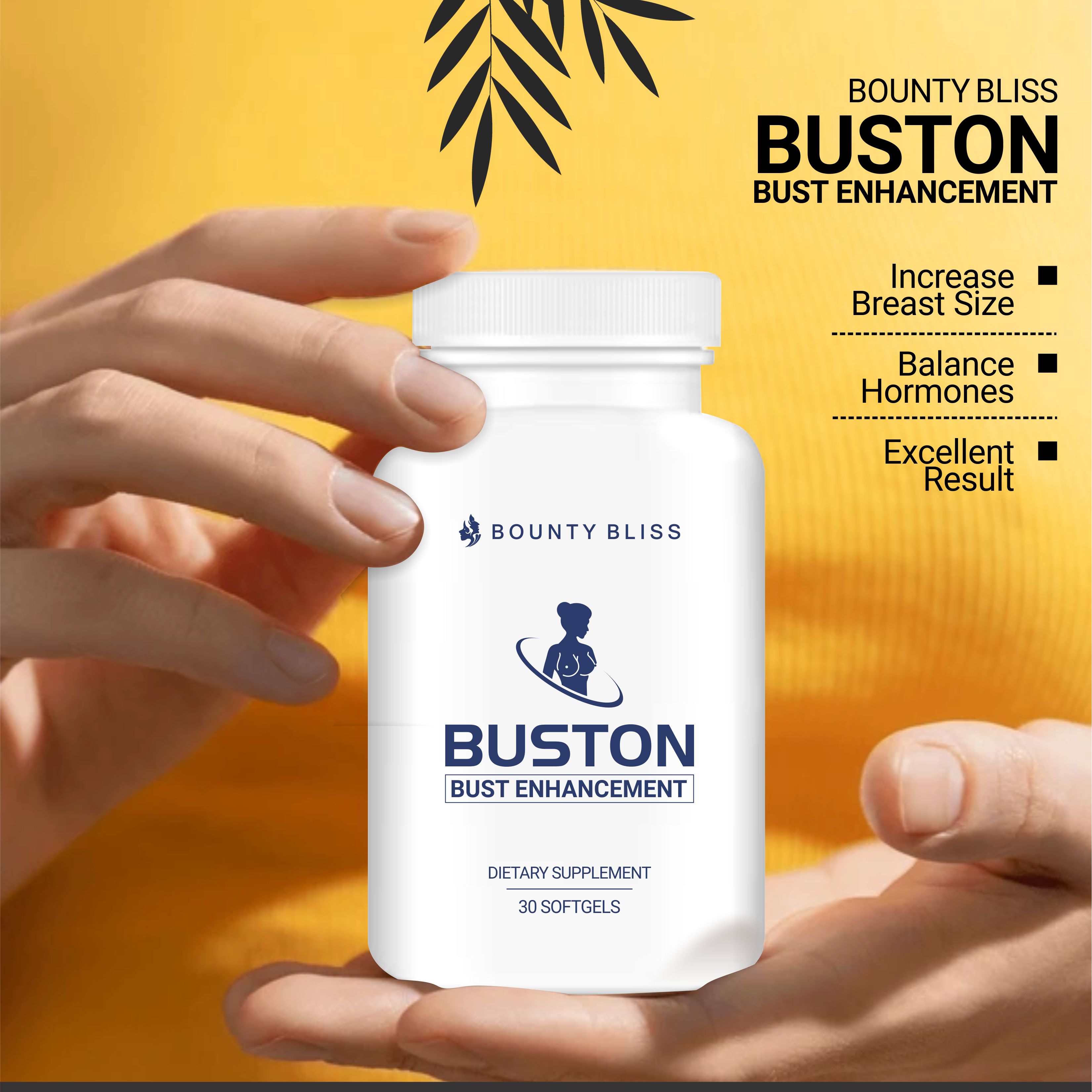 Bounty Bliss BUSTON Breast Enlargment capsule 30 Softgel