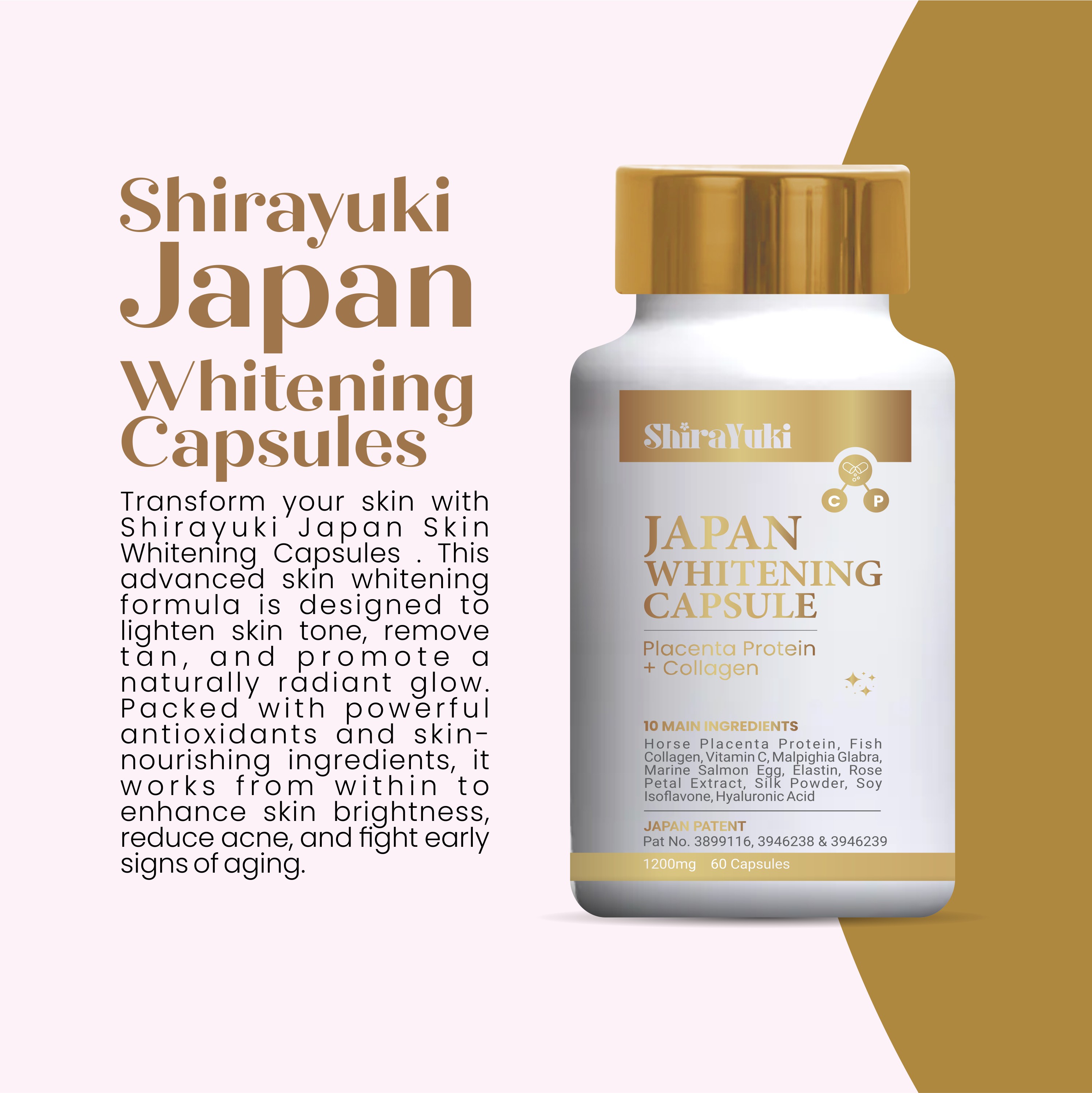 ShiraYuki Japan Whitening - 60 Capsules